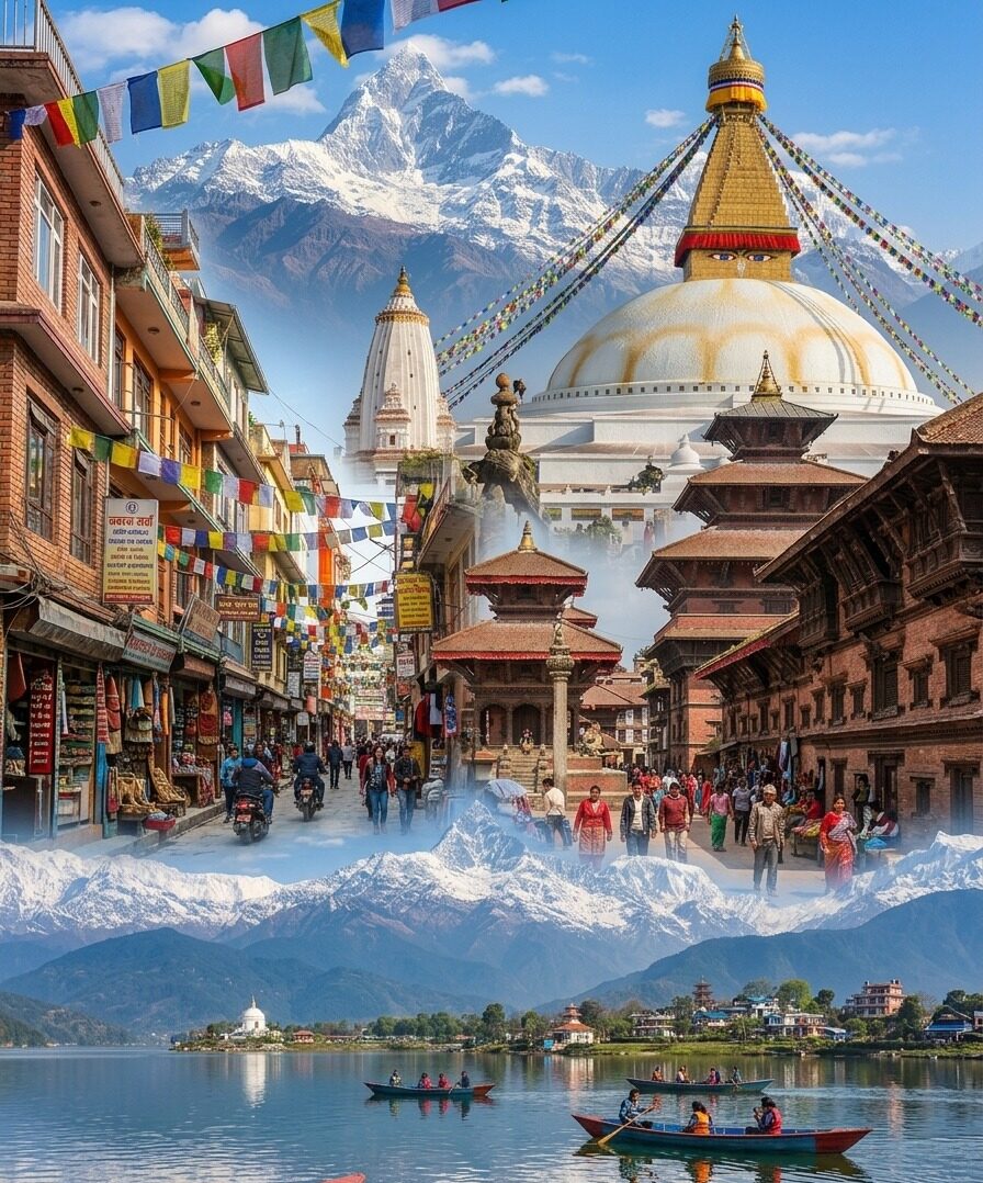 Nepal – “Journey through the Himalayas, where ancient spirituality breathes in the clouds”