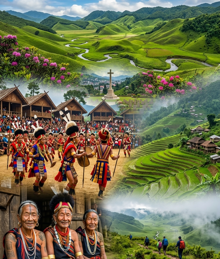 Nagaland – “Step into the soul of the 16 Tribes where every hill tells a story”