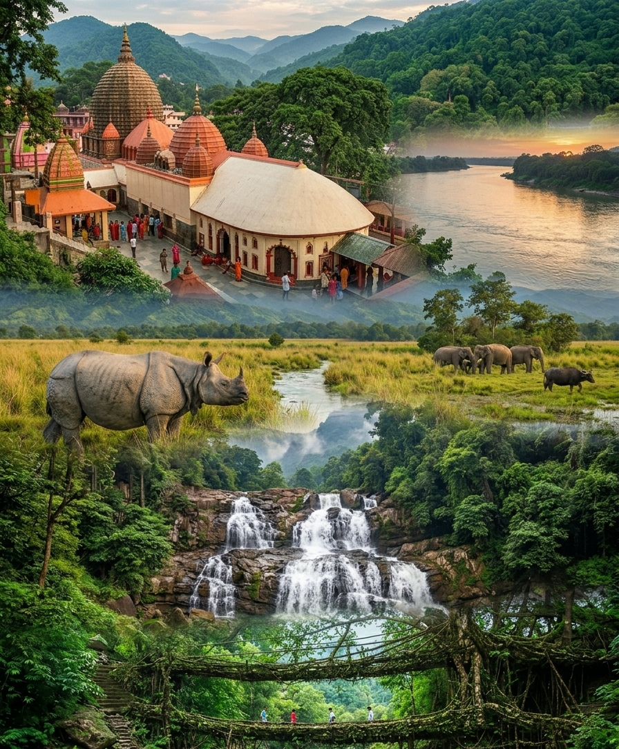 Assam & Meghalaya – “From Rhinos in the Wild to Roots in the Clouds: the Ultimate Assam and Meghalaya Escape.”