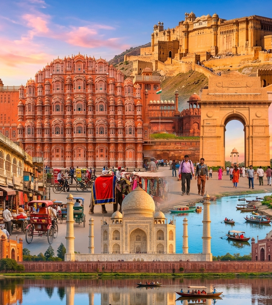Delhi – Agra – Jaipur -“The Golden Triangle”