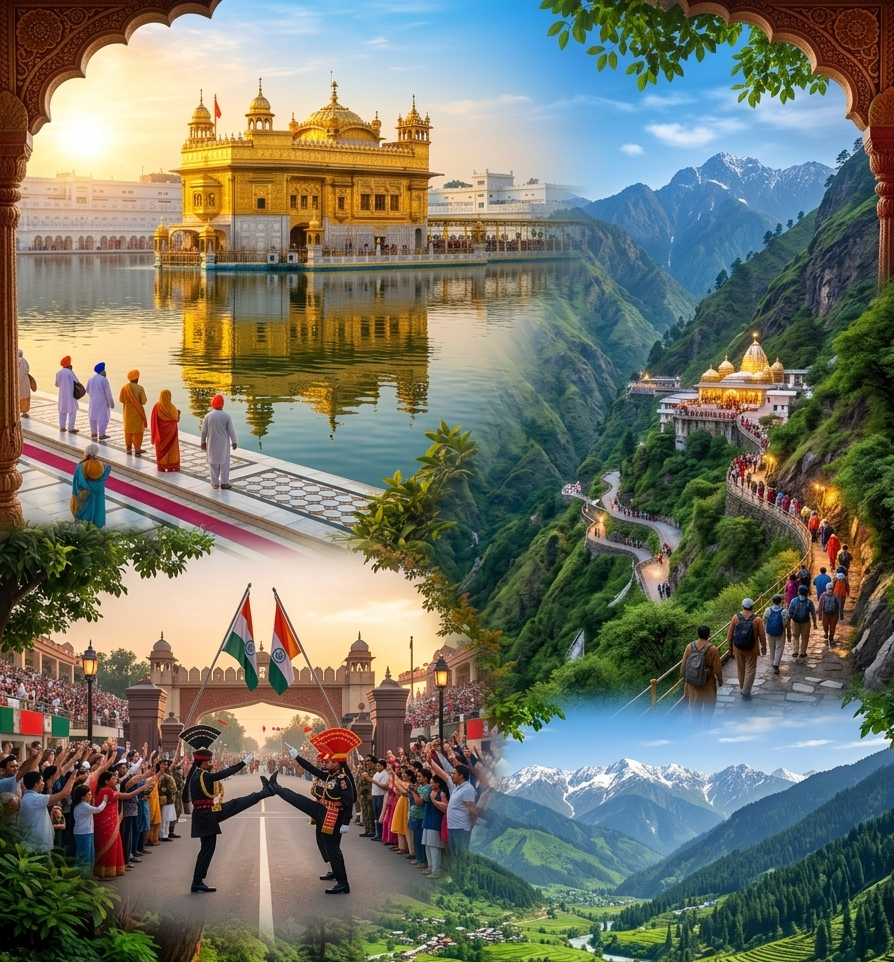Amritsar – Katra – “From Spiritual Peace to Heavenly Peaks.”