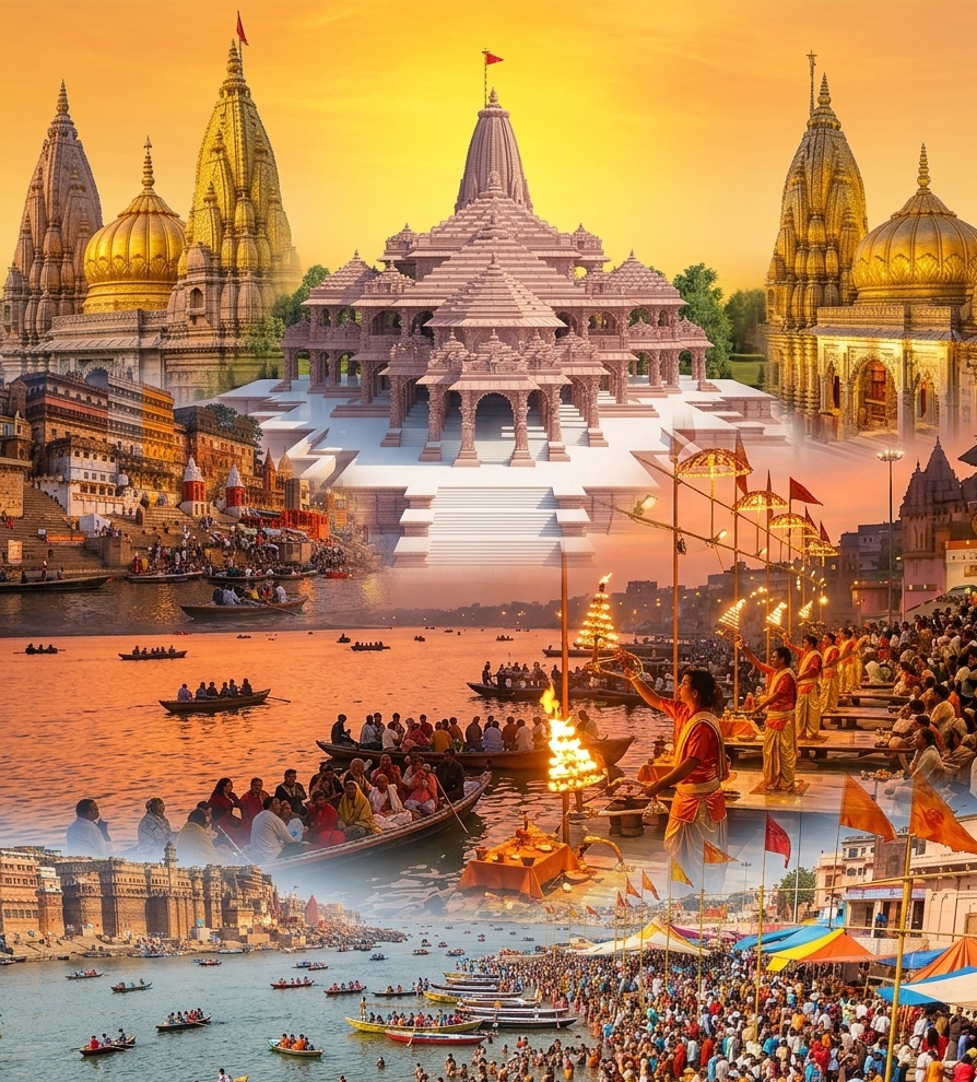 Uttar Pradesh – “Trace the Path from the Cradle of Faith to the Banks of Eternity, Where Every Ripple Tells a Story and Every Sunset is a Prayer.”