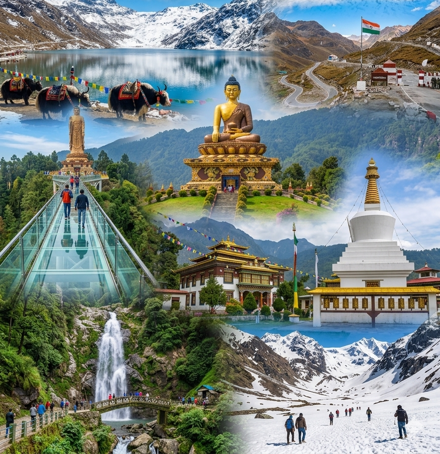 Sikkim – “Chasing Horizons Where Prayer Flags Flutter Against the Sky and Ancient Peaks Whisper the Secrets of The Clouds.”