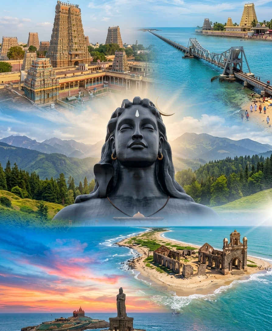 Tamil Nadu – “A Soul-stirring Journey Charting a Path Through Cosmic Mysticism, Architectural Wonders and The Infinite Horizon of Land’s End.”