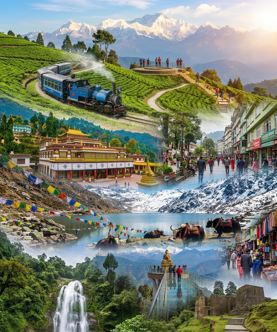 Gangtok : Pelling : Darjeeling – “A Soulful Trilogy of Misty Peaks, Golden Monasteries and The Timeless Magic of The Hills.”