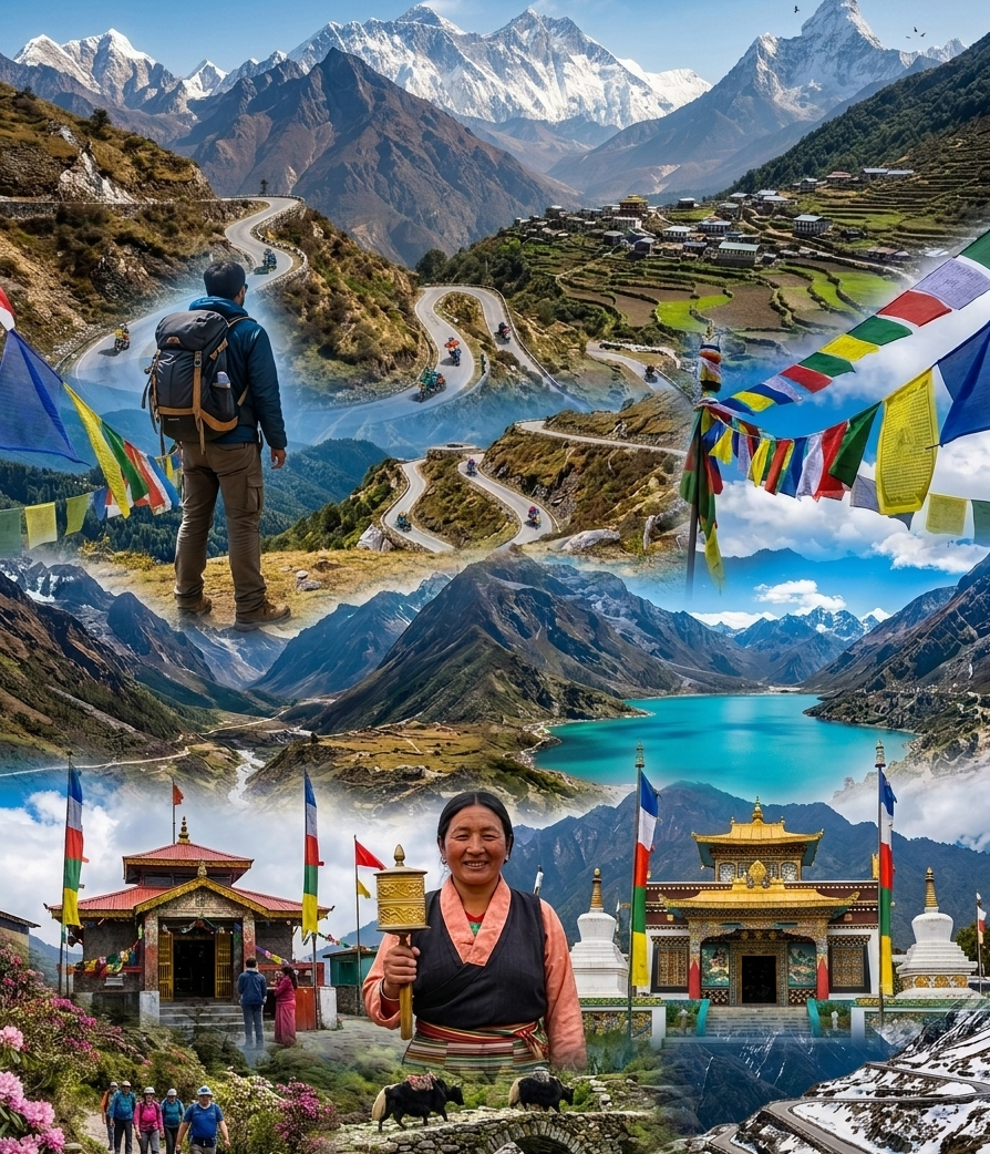 The Old Silk Route – “Trace The Winding Mountain Ridges Where Untamed Himalayan Vistas and the Legendary Twists of The Ancient Road Await Your Discovery.”